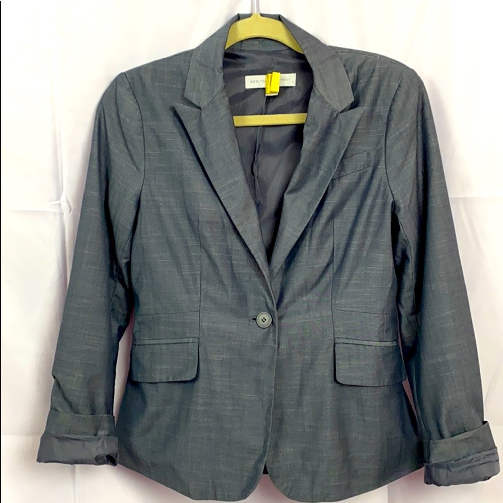New York & Co Heathered Grey Blazer
